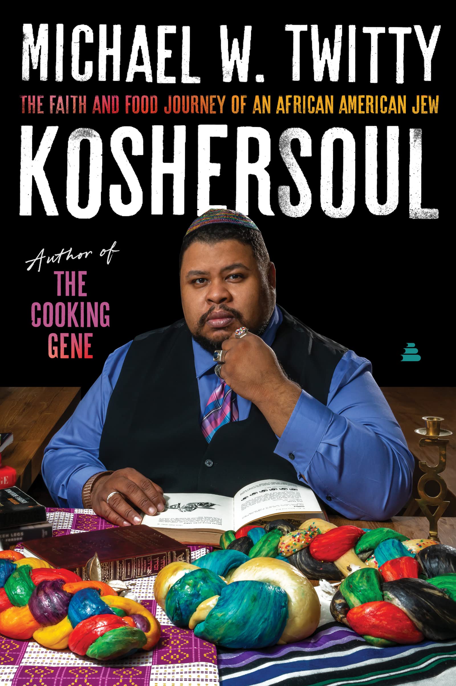 a graphic of the cover of Koshersoul: The Faith and Food Journey of an African American Jew by Michael W. Twitty