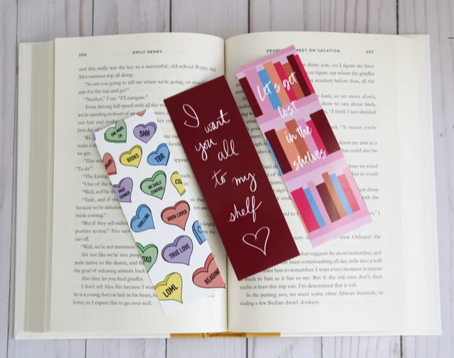 Conversation Hearts Valentine’s Day Bookmarks