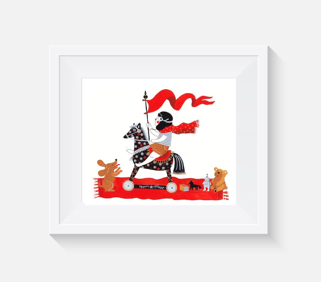 Giclee Print War Games by MirDinara