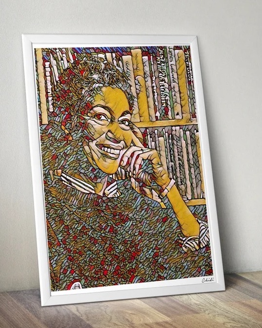 an art print of June Jordan
