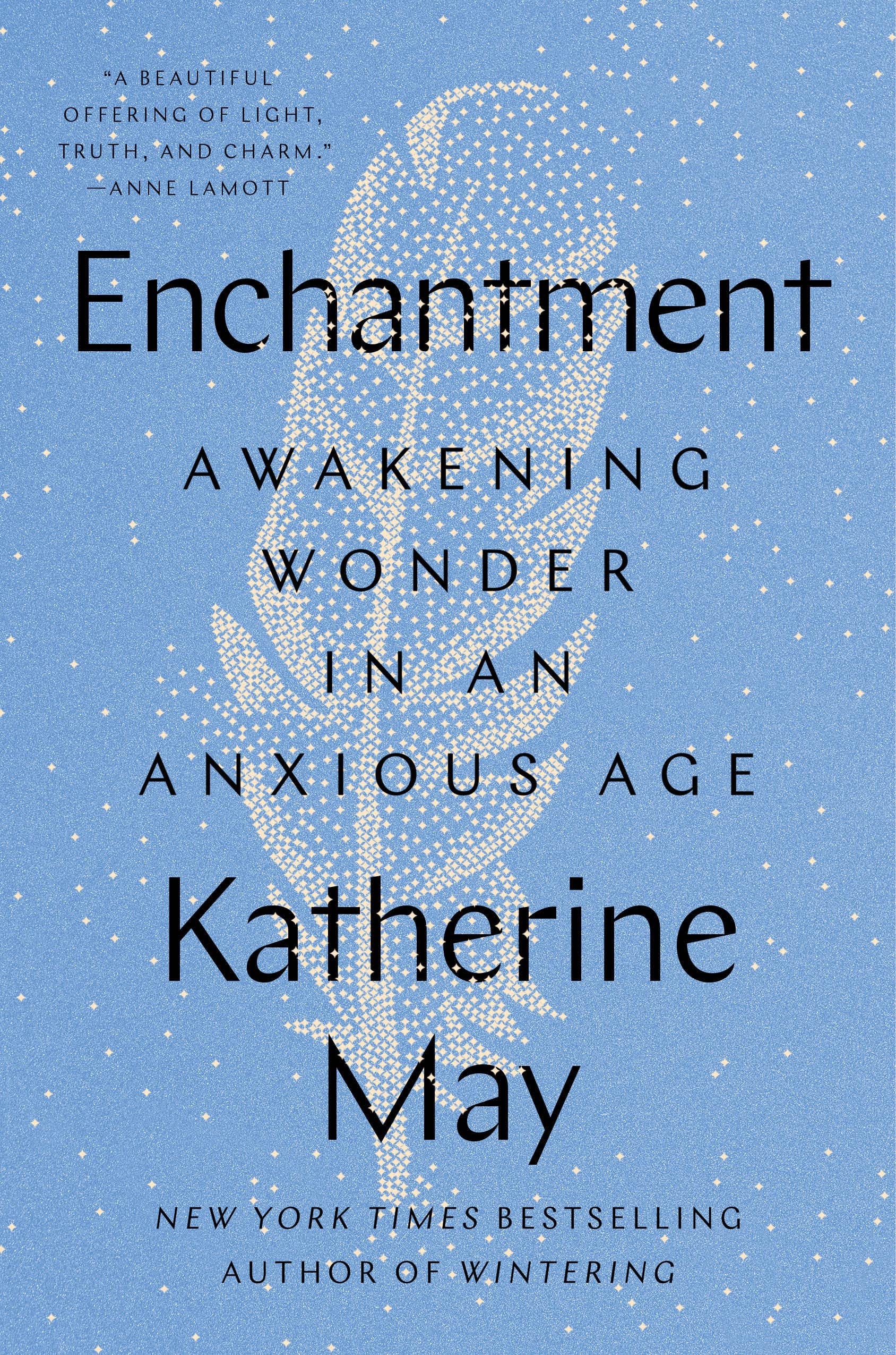 a graphic of the cover of Enchantment by Katherine May