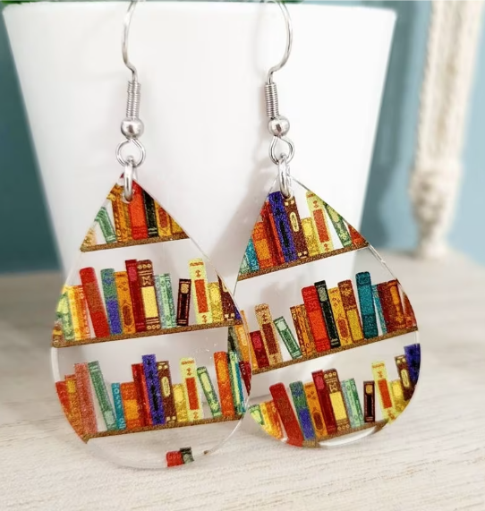 Bookish earrings