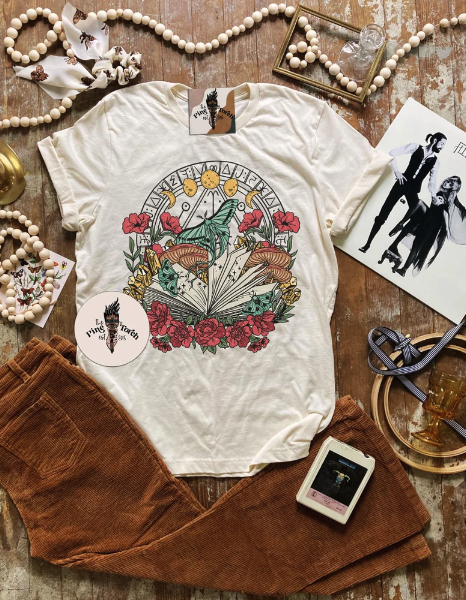 mystical moth book shirt