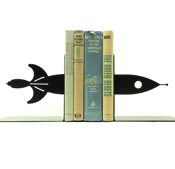 Rocket ship bookends