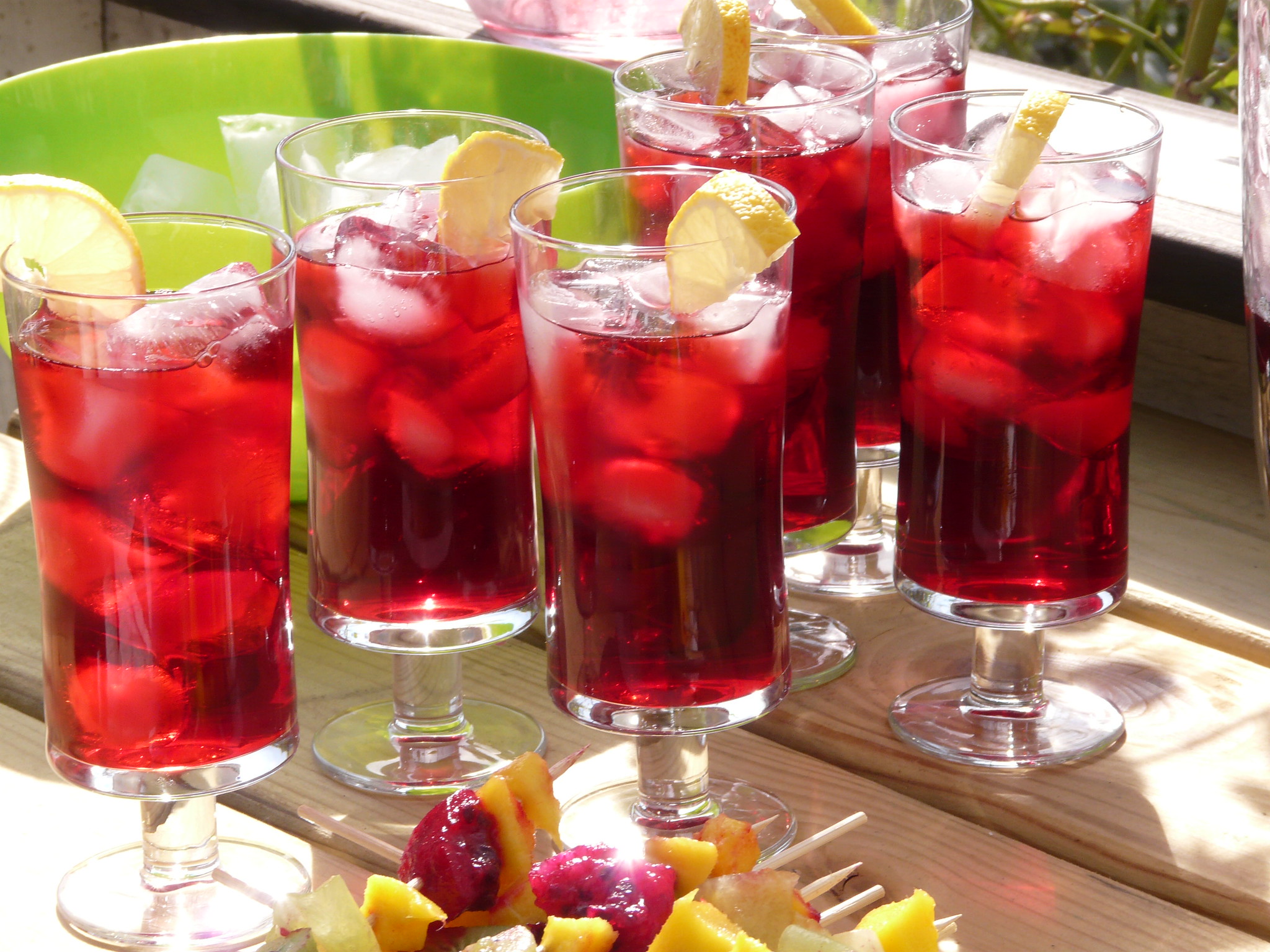 Hibiscus iced tea