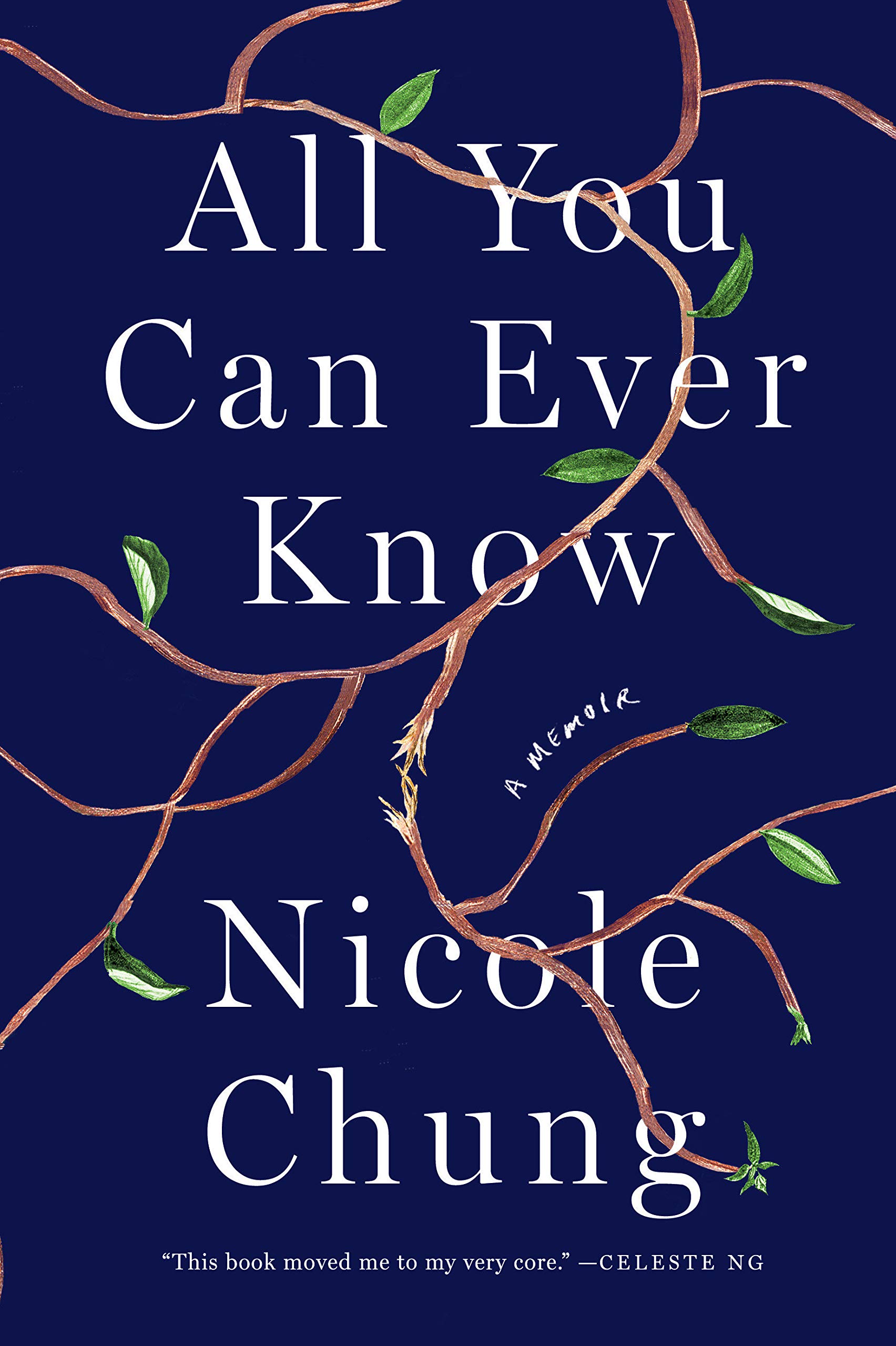 a graphic of the cover of All You Can Ever Know by Nicole Chung