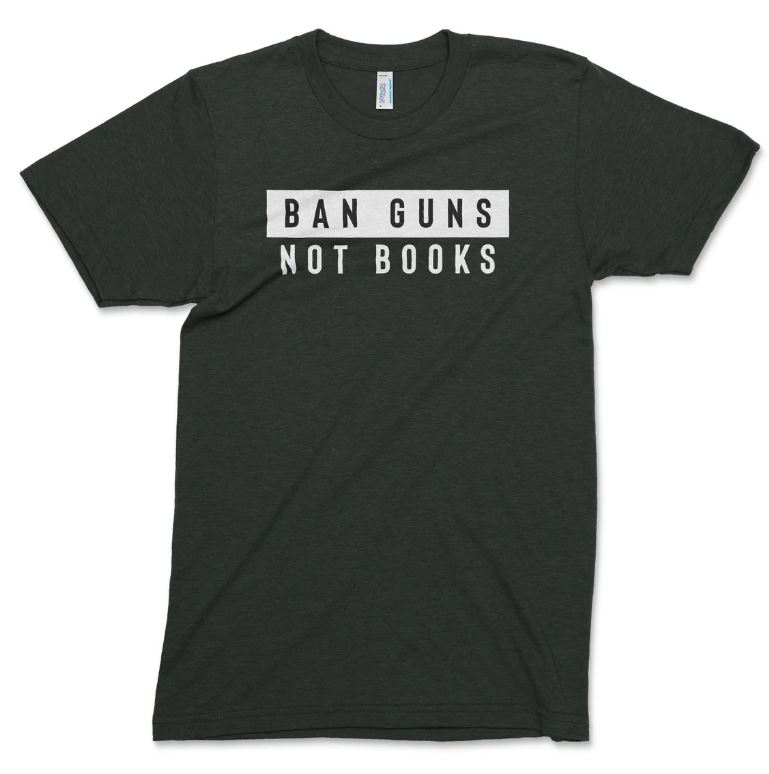 Ban Guns Not Books T-Shirt by Official Ally Shop