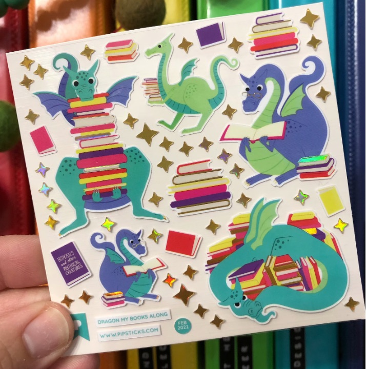 book dragon stickers image