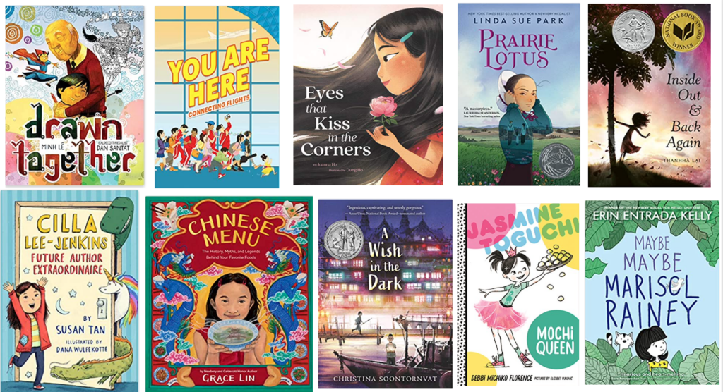 Collection of children's books by AAPI authors