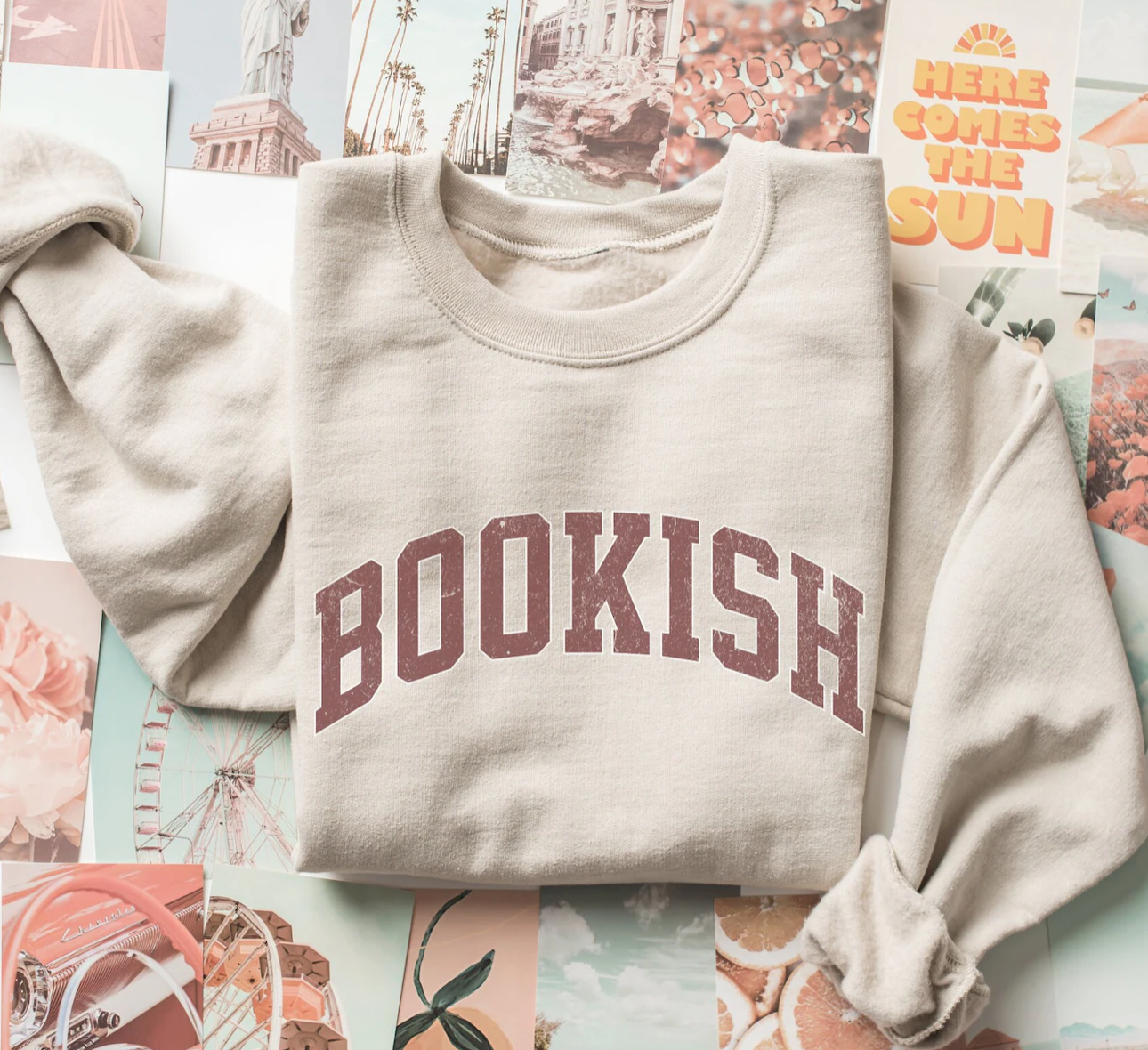 Sweatshirt that says "Bookish"