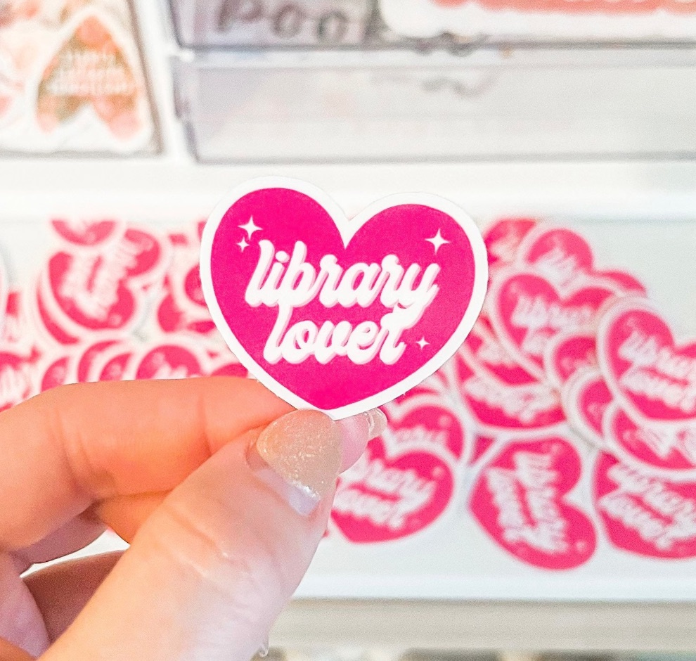 library lover sticker