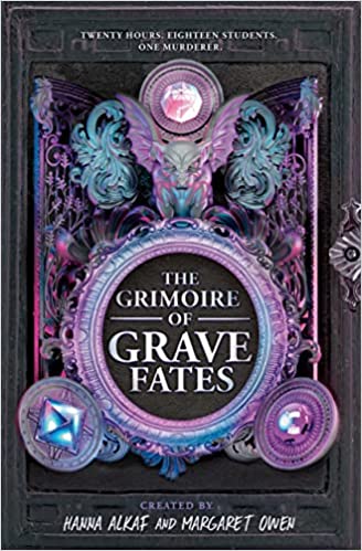 cover of The Grimoire of Grave Fates; illustration of a magic book on the cover