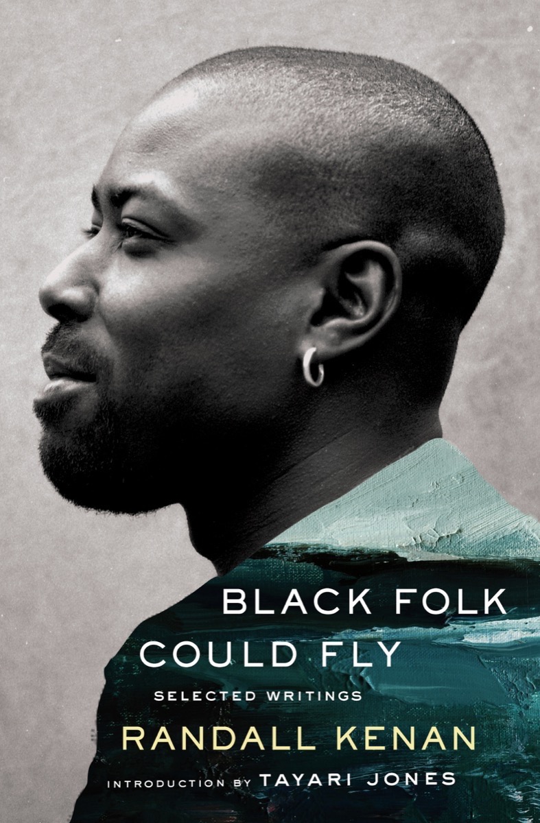 a graphic of the cover of Black Folk Could Fly by Randall Kenan