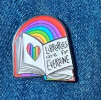 picture of Rainbow Library Pin