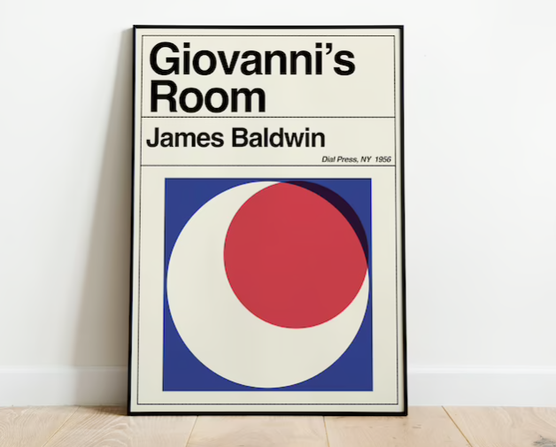 Giovanni's Room by James Baldwin Book Cover Print