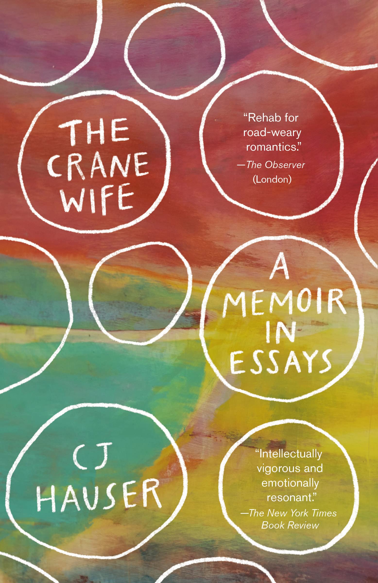 a graphic of the cover of The Crane Wife by CJ Hauser