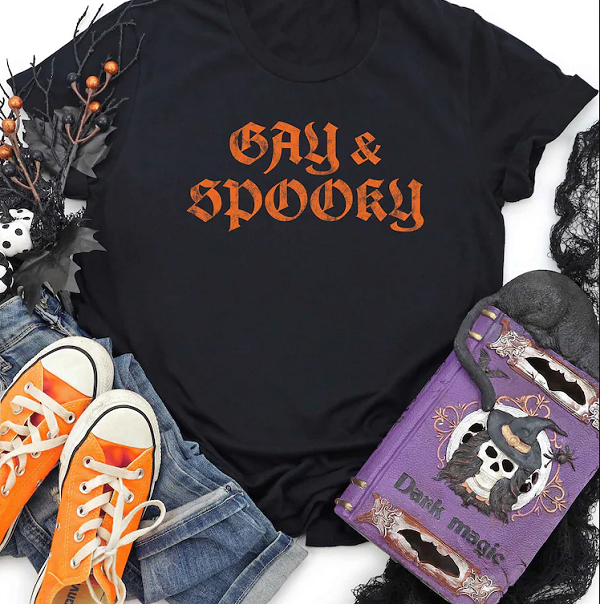 gay and spooky t-shirt by gabyandtali