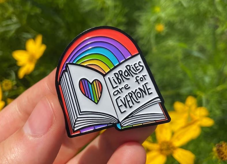 Libraries are for Everyone Pin by GoodGoodCat