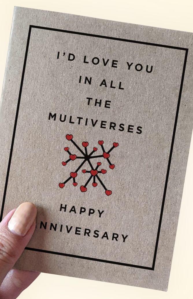 multiverse greeting card