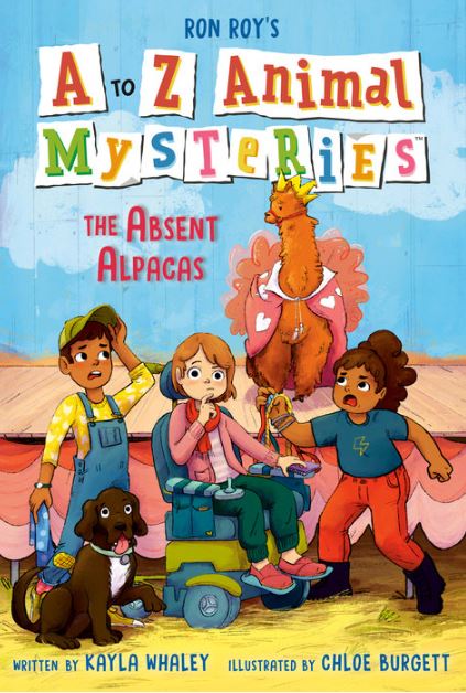 Cover of A to Z Animal Mysteries: The Absent Alpacas by Whaley