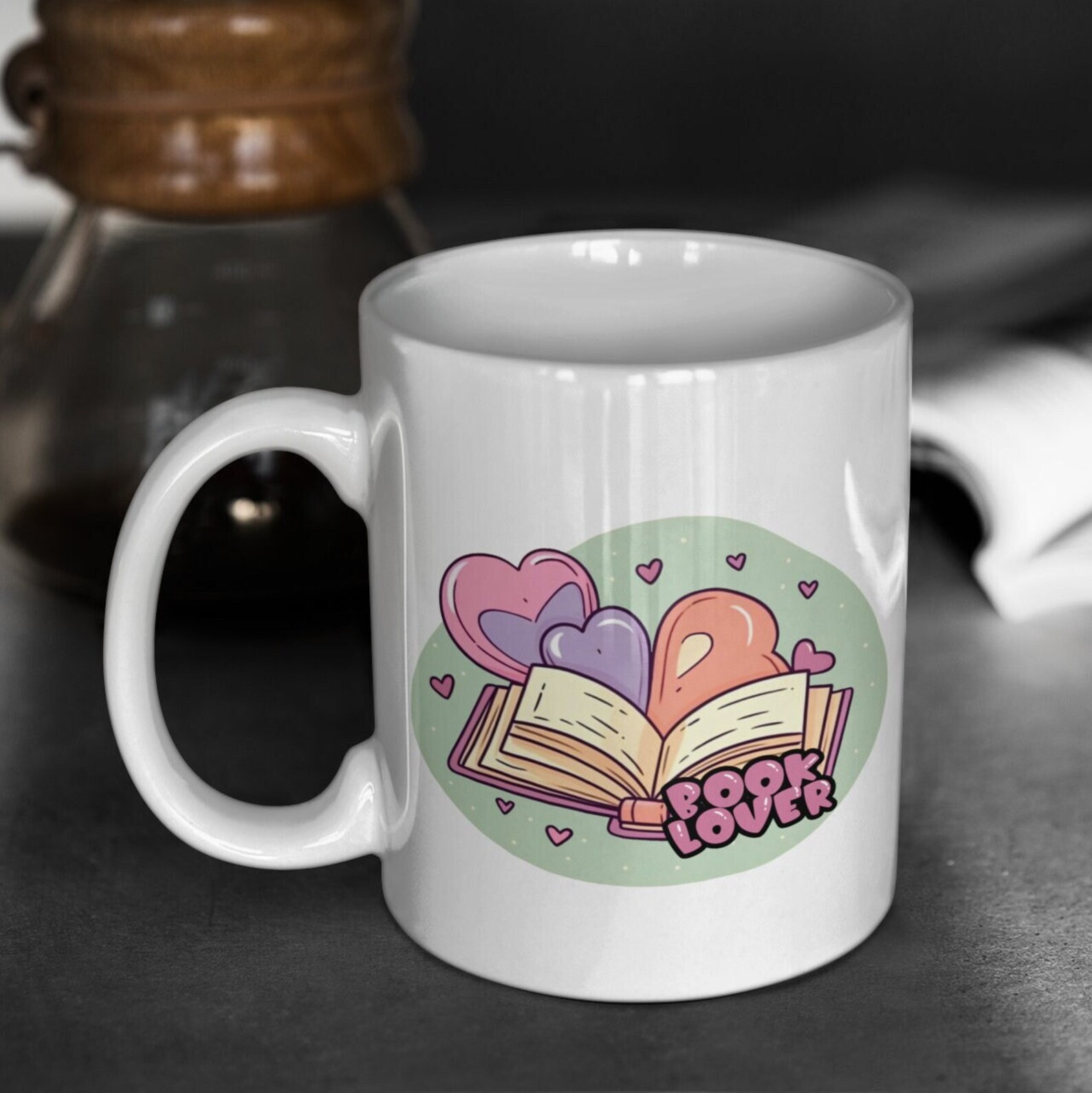 book lover mug