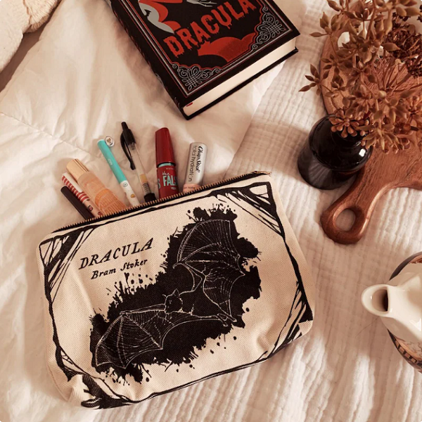 dracula book pouch by storiarts