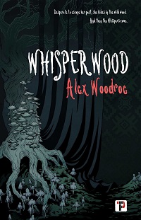 cover of whisperwood by alex woodroe