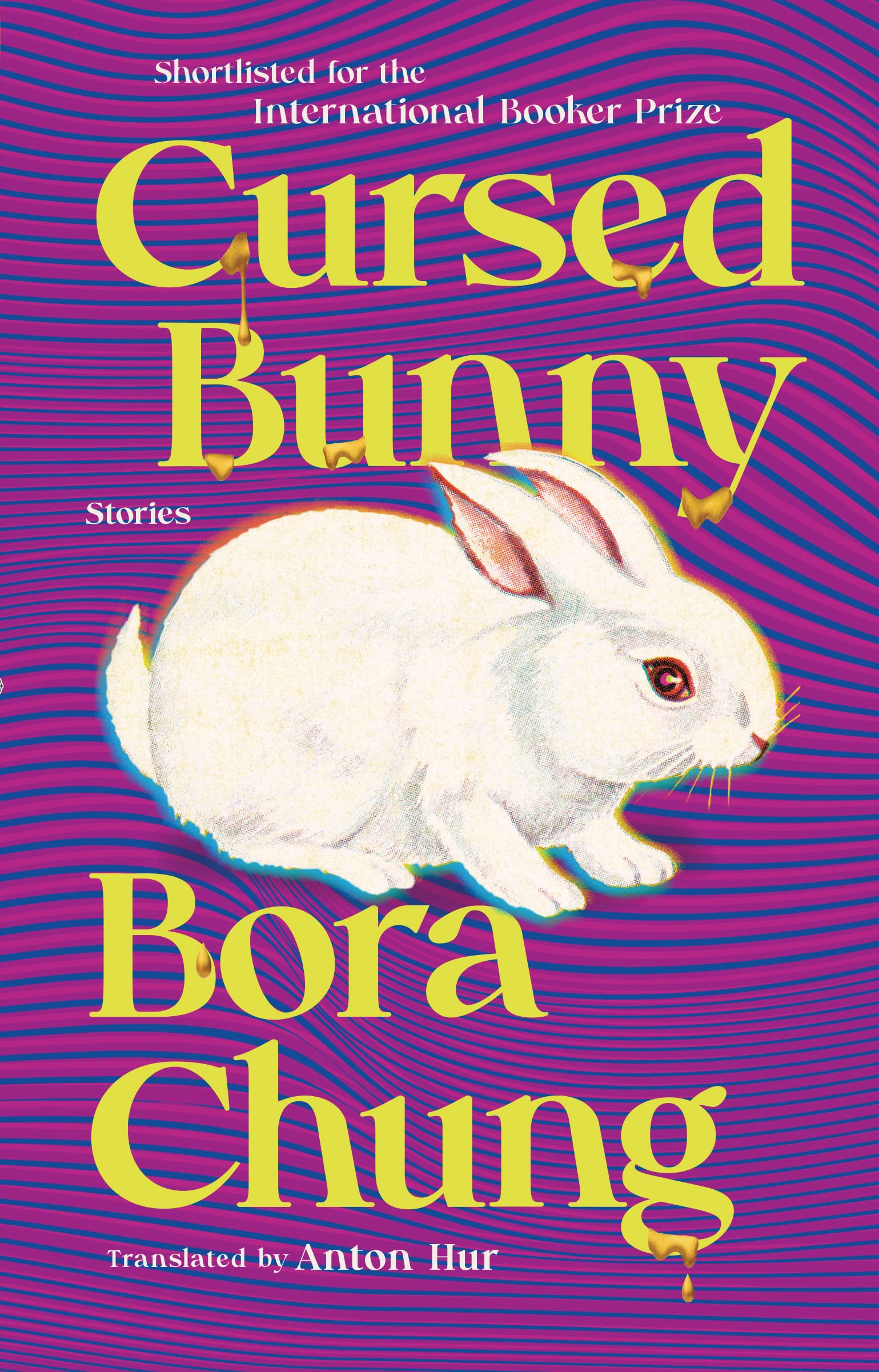 a graphic of the cover of Cursed Bunny by Bora Chung