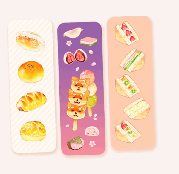 Japanese Food Bookmarks 