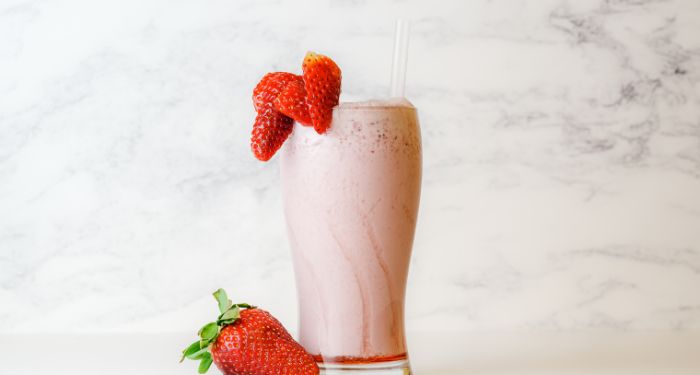 Creamy Strawberry Agua Fresca