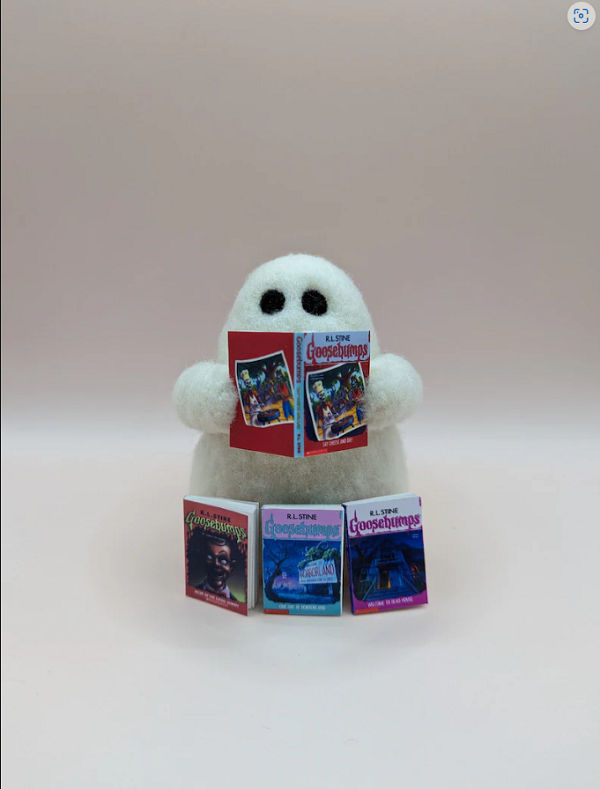 goosebumps needle felted book club ghost by needleghosts