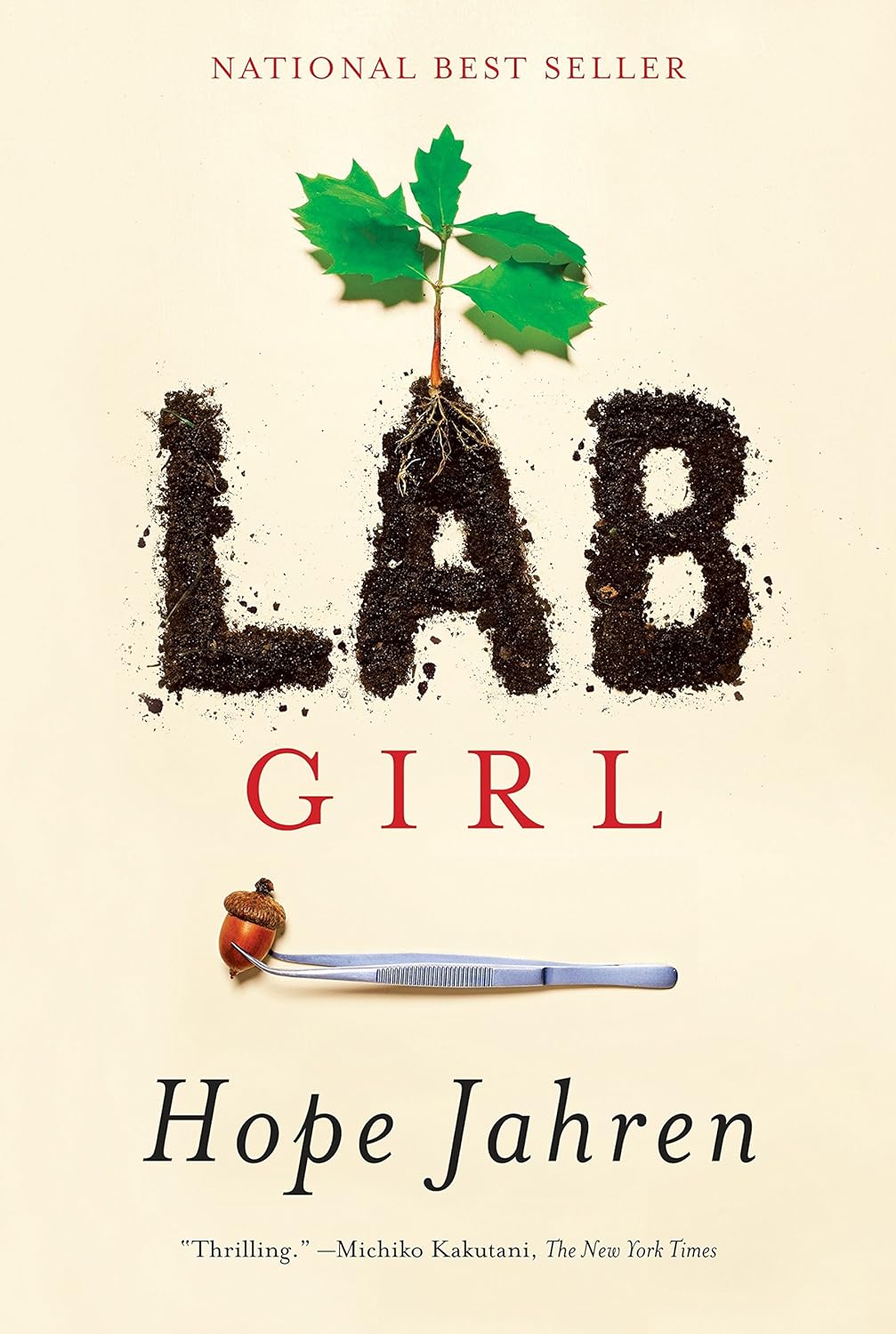 aa graphic of the cover of Lab Girl by Hope Jahren