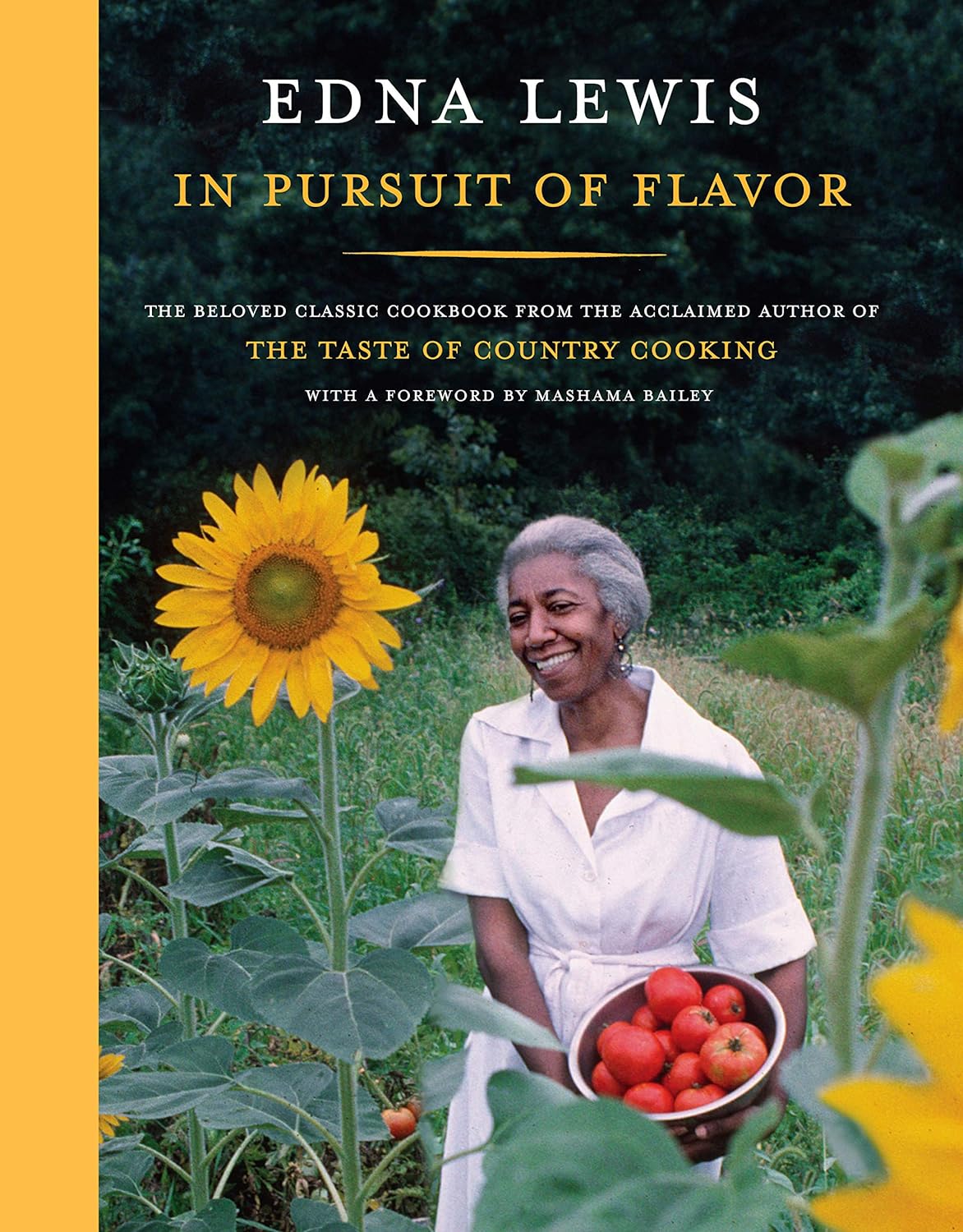 a graphic of the cover of In Pursuit of Flavor: The Beloved Classic Cookbook from the Acclaimed Author of The Taste of Country Cooking by Edna Lewis