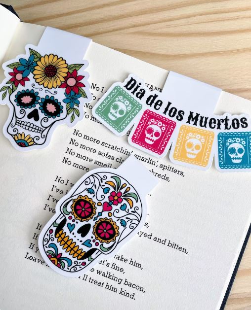 Dia de los Muertos Bookmarks by ChevereTribe