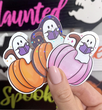 Reading Ghost Stickers