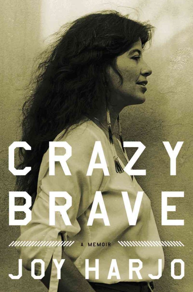 a graphic of the cover of Crazy Brave by Joy Harjo
