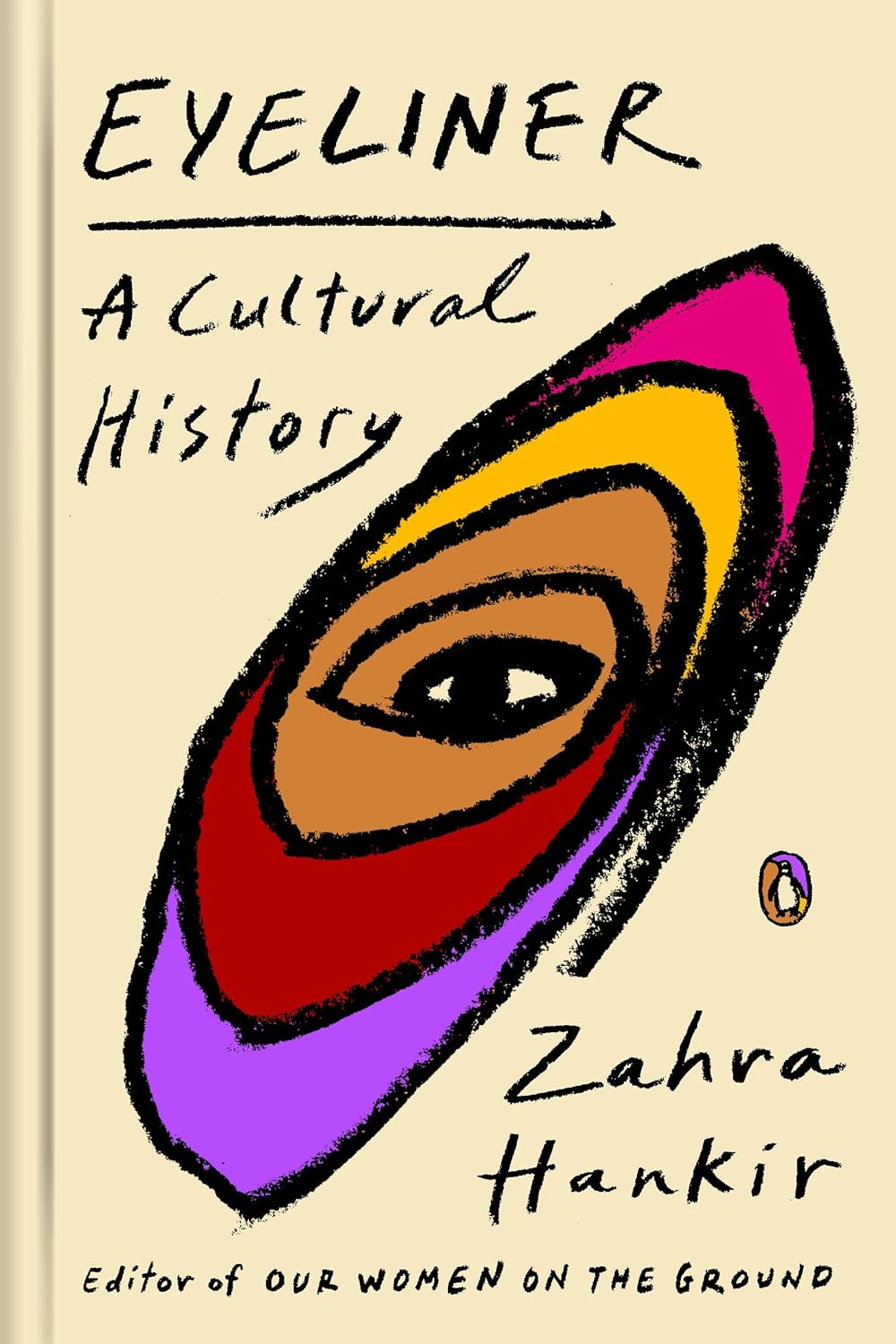 a graphic of the cover of Eyeliner: A Cultural History by Zahra Hankir
