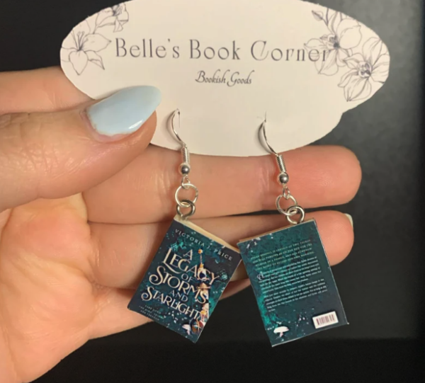 Custom Indie Book Earrings