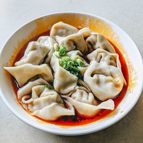wontons in a bowl