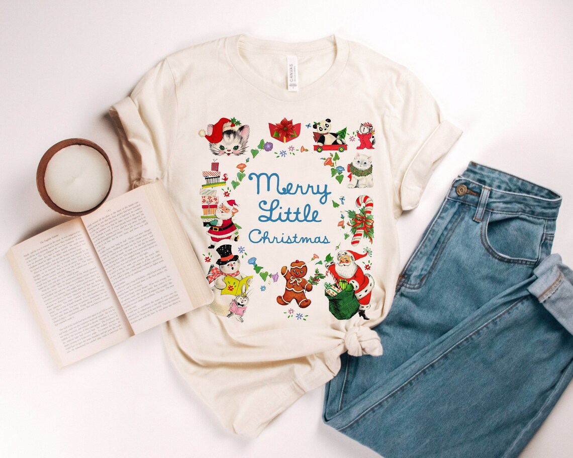 Golden Merry Little Christmas Shirt by DesIndie