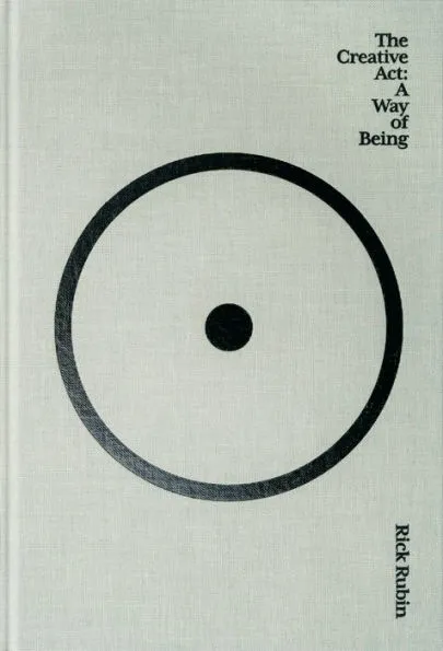 a graphic of the cover of The Creative Act: A Way of Being by Rick Rubin