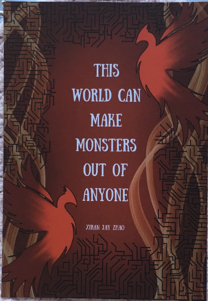 an Iron Widow print with the text, "This world can make monsters out of anyone."