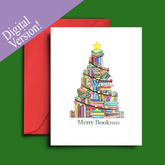 Printable Merry Bookmas Cards by SymplePrints