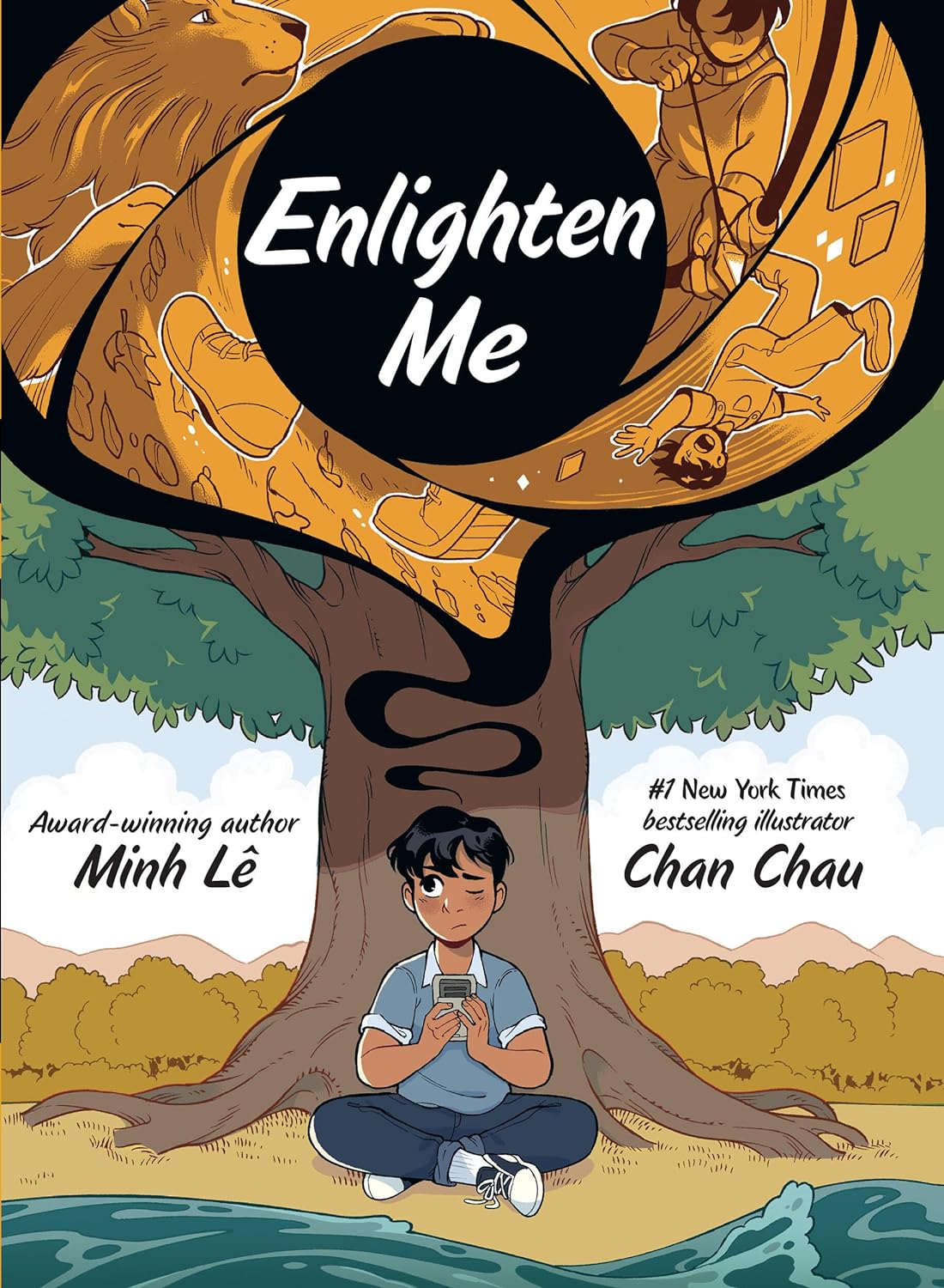 Cover of Enlighten Me by Minh Lê, illustrated by Chan Chau