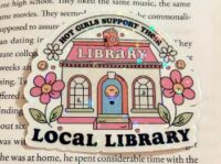 picture of library sticker