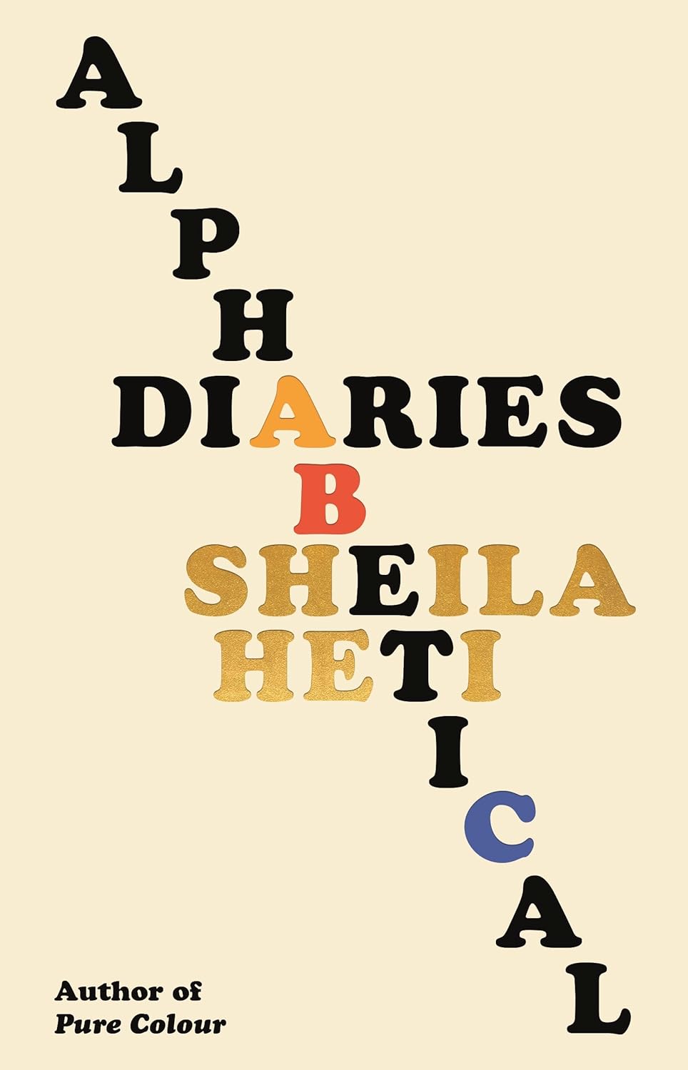 a graphic of the cover of Alphabetical Diaries by Sheila Heti