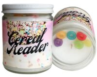 picture of cereal reader candle