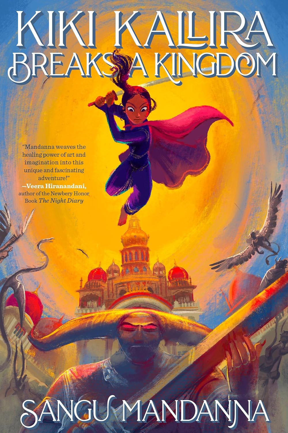 Cover of Kiki Kallira Breaks a Kingdom by Sangu Mandanna