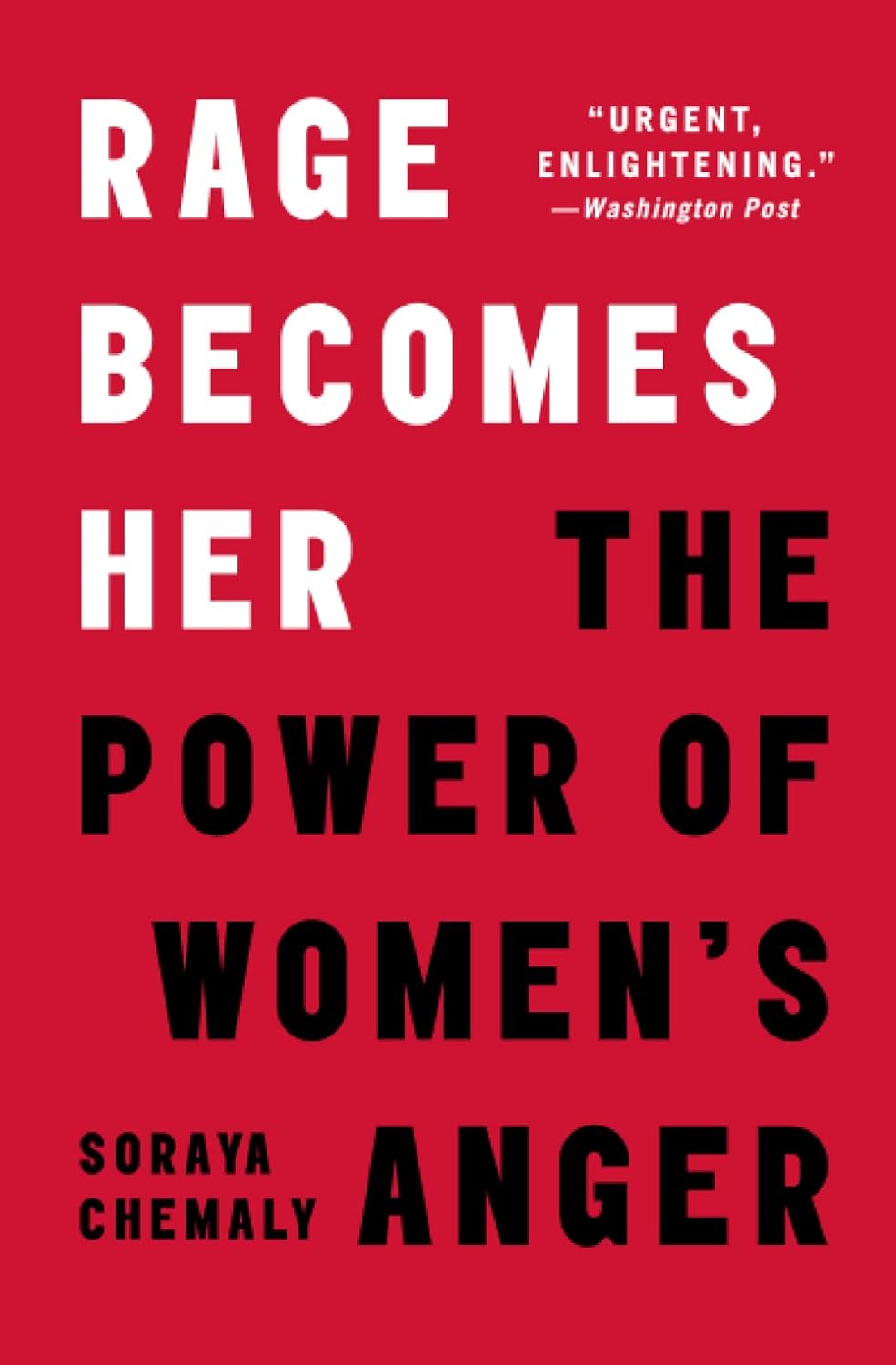 a graphic of the cover of Rage Becomes Her