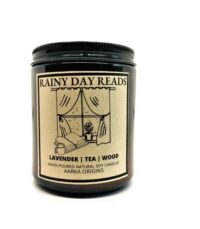 picture of rainy day reads candle